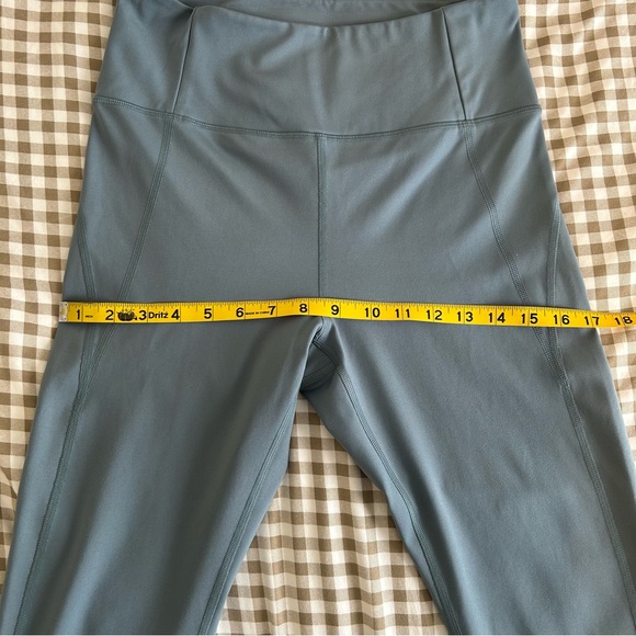 Girlfriend Collective Blue ‘Lagoon’ Compressive High-Rise Leggings | Size L - Picture 12 of 15